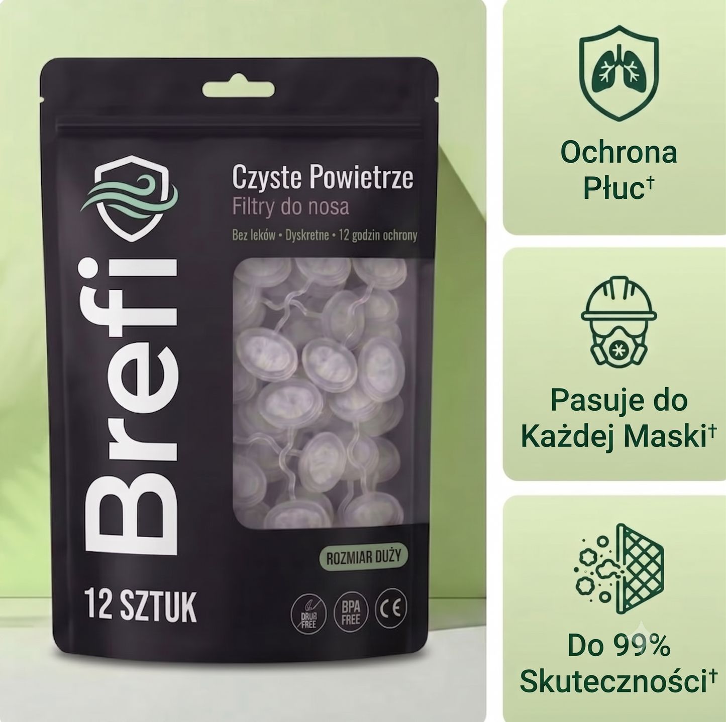 Brefi - Niewidoczne Filtry Nosowe